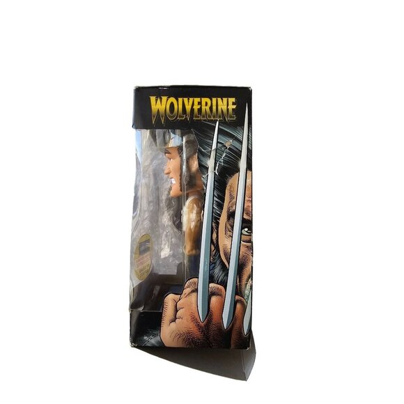Wolverine Wacky Wobbler Figure Funko Bobblehead 2009 Blockbuster Exclusive‎ - Picture 6 of 6
